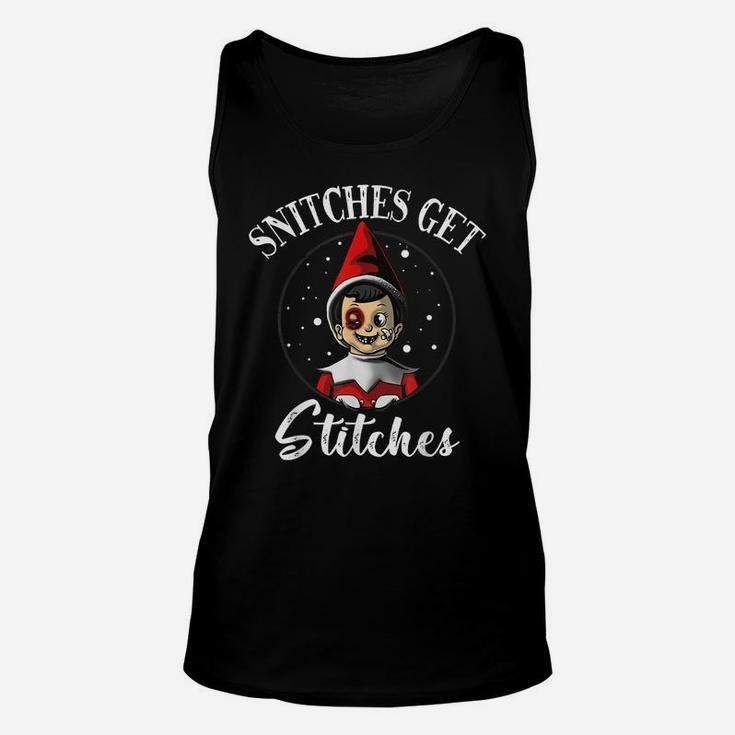 Snitches Get Stitches The Elf Xmas Snitches Get Stitches Unisex Tank Top