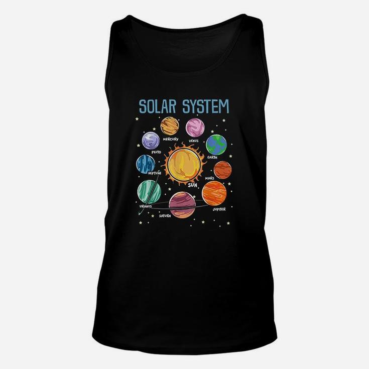 Solar System Planets Science Space Unisex Tank Top