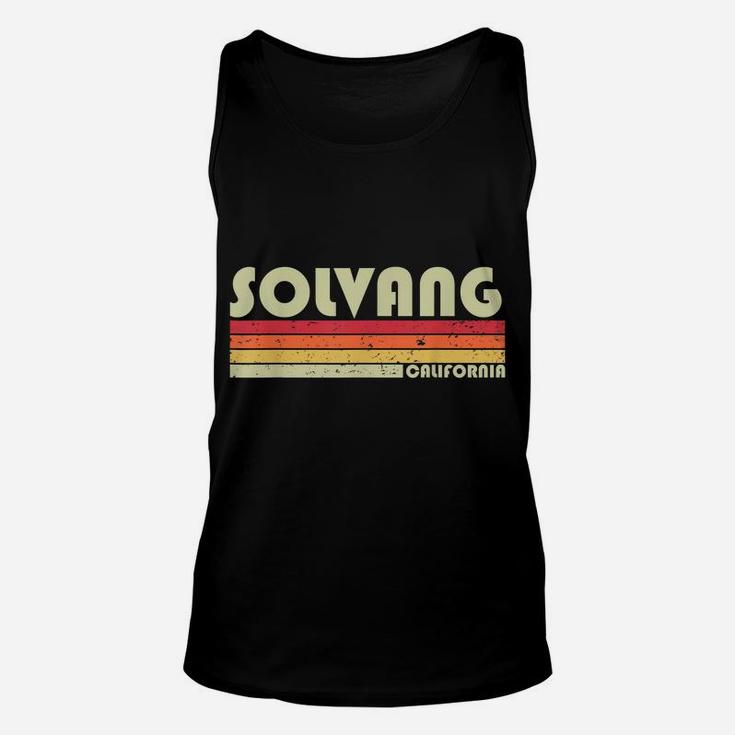 Solvang Ca California Funny City Home Roots Gift Retro 80S Unisex Tank Top
