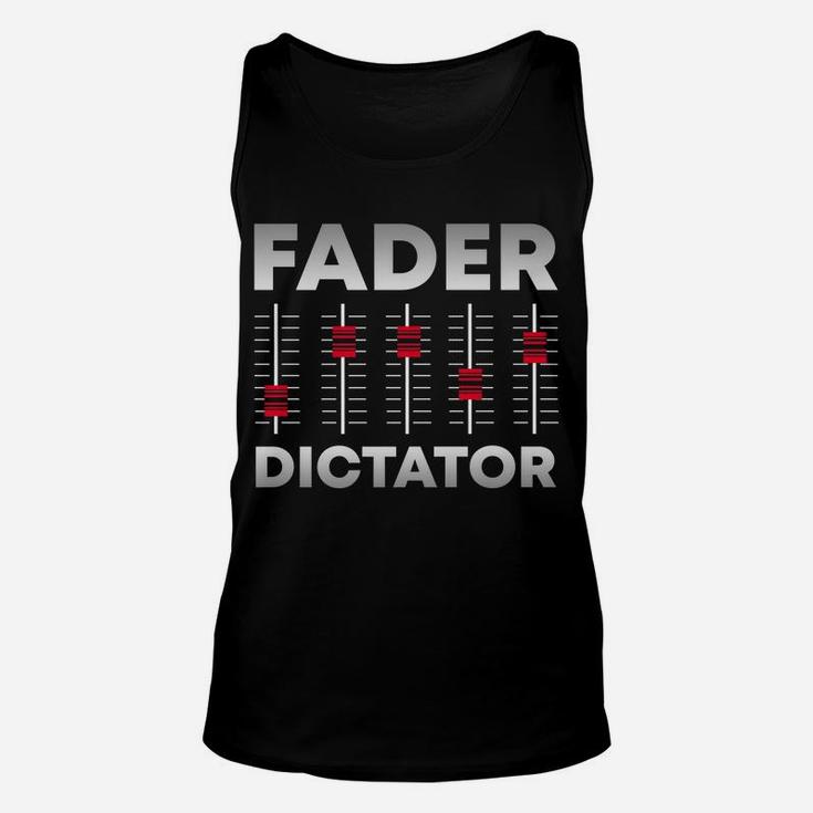 Soundboard Fader Dictator | Cool Musical Sound Engineer Unisex Tank Top