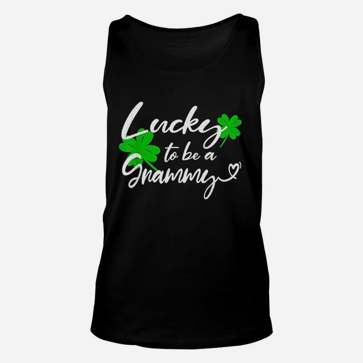 St Patricks Day Funny Gifts Lucky To Be A Grammy Unisex Tank Top