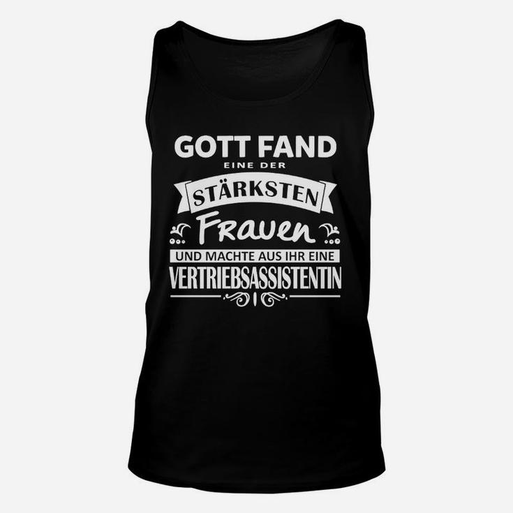 Starkes Frau Vertriebsassistentin Unisex TankTop, Aufdruck für Powerfrauen