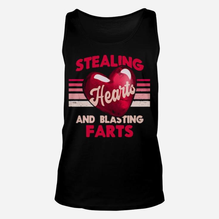 Stealing Hearts And Blasting Farts Valentines Day Unisex Tank Top