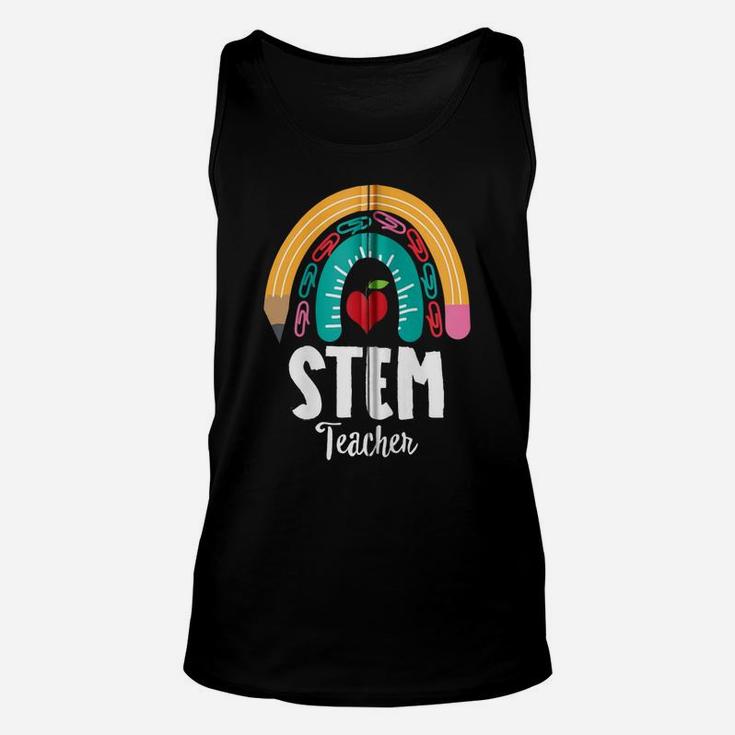Stem Teacher, Funny Boho Rainbow For Teachers Zip Hoodie Unisex Tank Top