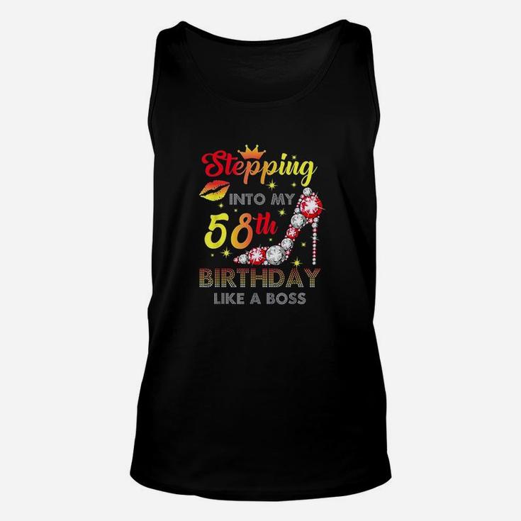 Stepping Into My 58Th Birthday Like A Boss Unisex Tank Top