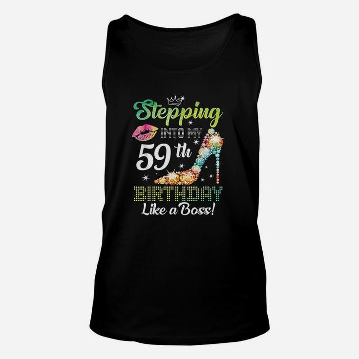 Stepping Into My 59Th Birthday Like A Boss Unisex Tank Top
