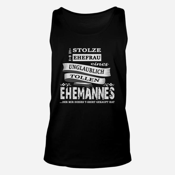 Stolze Ehefrau Unisex TankTop, Lustiges Ehemann-Stolz Top für Damen