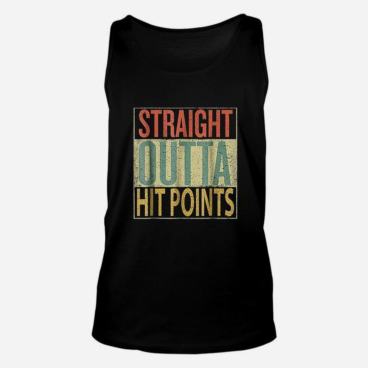 Straight Outta Hit Points Funny Unisex Tank Top