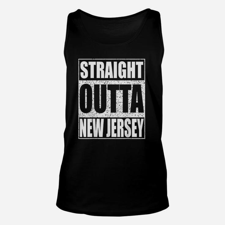 Straight Outta New Jersey  Patriotic New Jersey State Unisex Tank Top