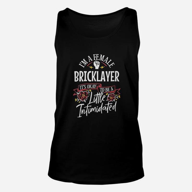 Strong Woman Bricklayer Funny Birthday Gift Idea Unisex Tank Top