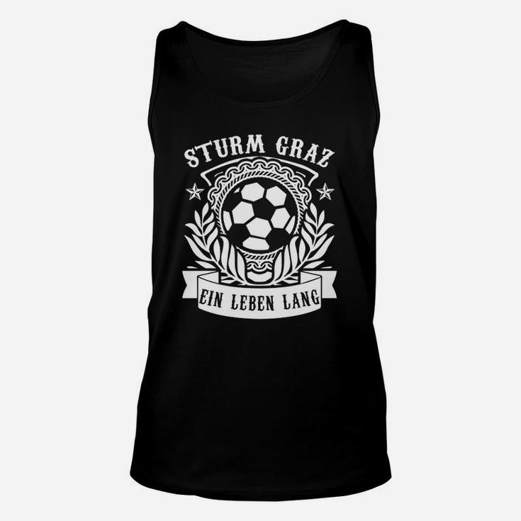 Sturm Graz Fußball-Fan Unisex TankTop Ein Leben Lang Schwarz