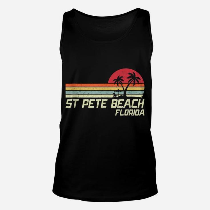 Summer Vacation Vintage Florida St Pete Beach Unisex Tank Top