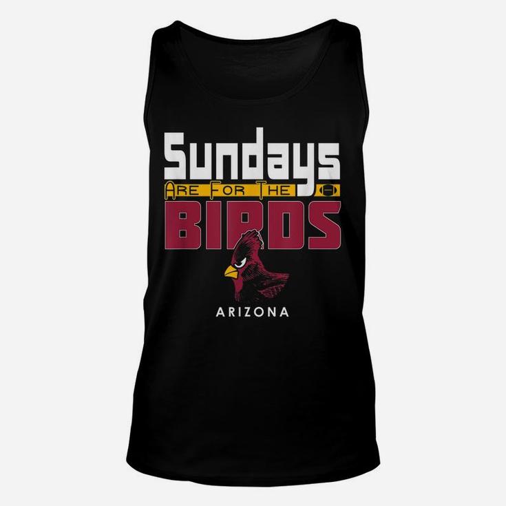 Sundays Are For The Birds Arizona Varsity Retro Football Unisex Tank Top