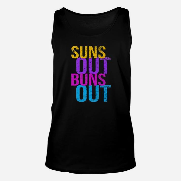 Suns Out Buns Out  Funny Summer Unisex Tank Top