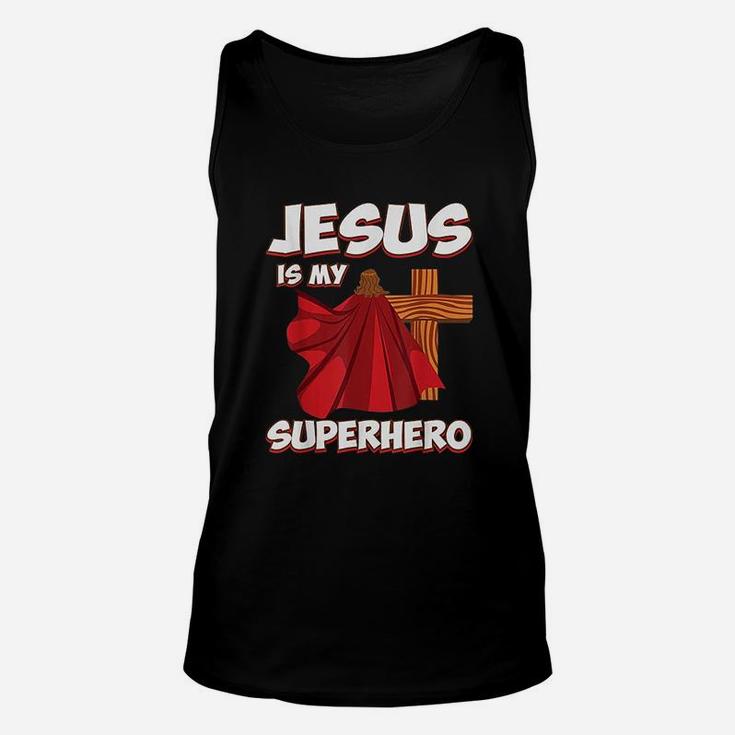 Super Jesus Superhero Unisex Tank Top