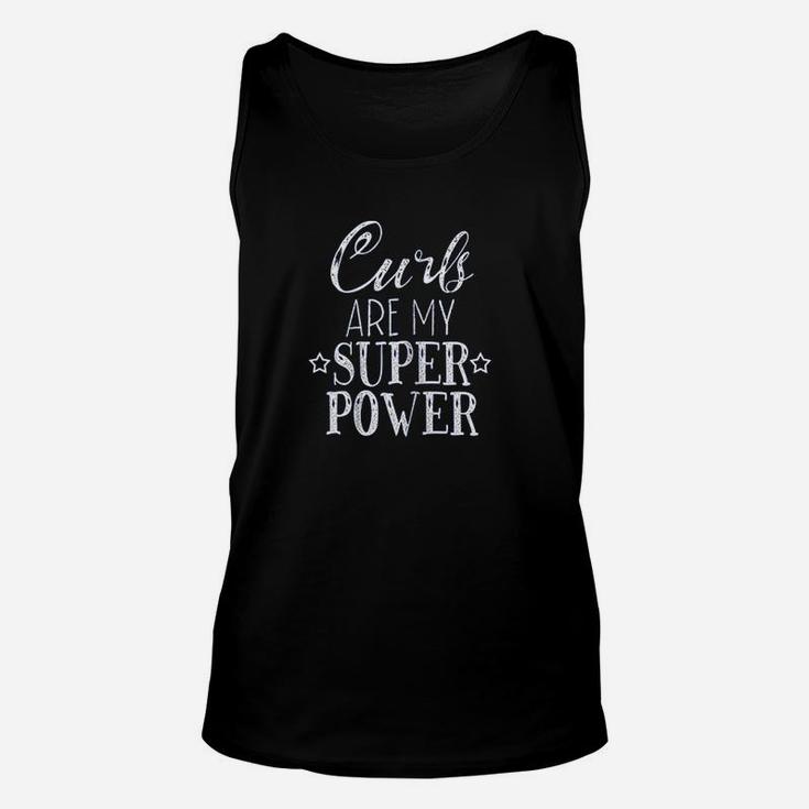 Super Power Curly Hair Dont Care Unisex Tank Top