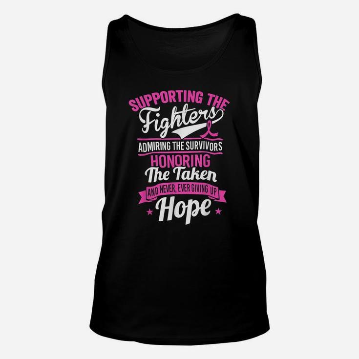 Supporting The Fighters Admiring The Survivors Unisex Tank Top