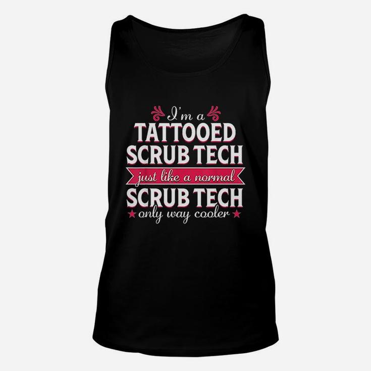 Surgical Tech Technologist Funny Tattoo Medical Gift Unisex Tank Top