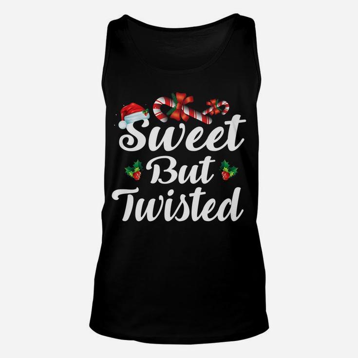 Sweet But Twisted Christmas Candy Canes Tee Xmas Holidays Gi Unisex Tank Top
