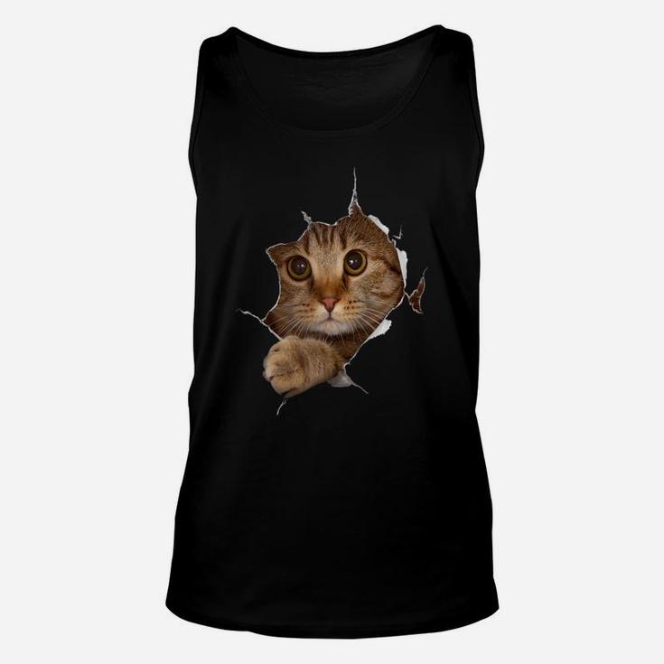Sweet Kitten Torn Cloth - Funny Cat Lover Cat Owner Cat Lady Raglan Baseball Tee Unisex Tank Top