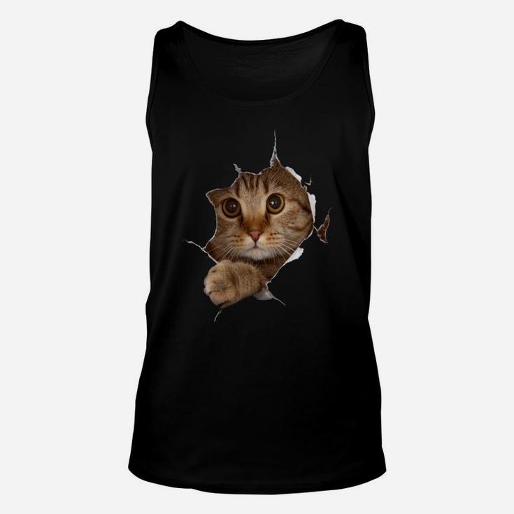 Sweet Kitten Torn Cloth - Funny Cat Lover Cat Owner Cat Lady Sweatshirt Unisex Tank Top