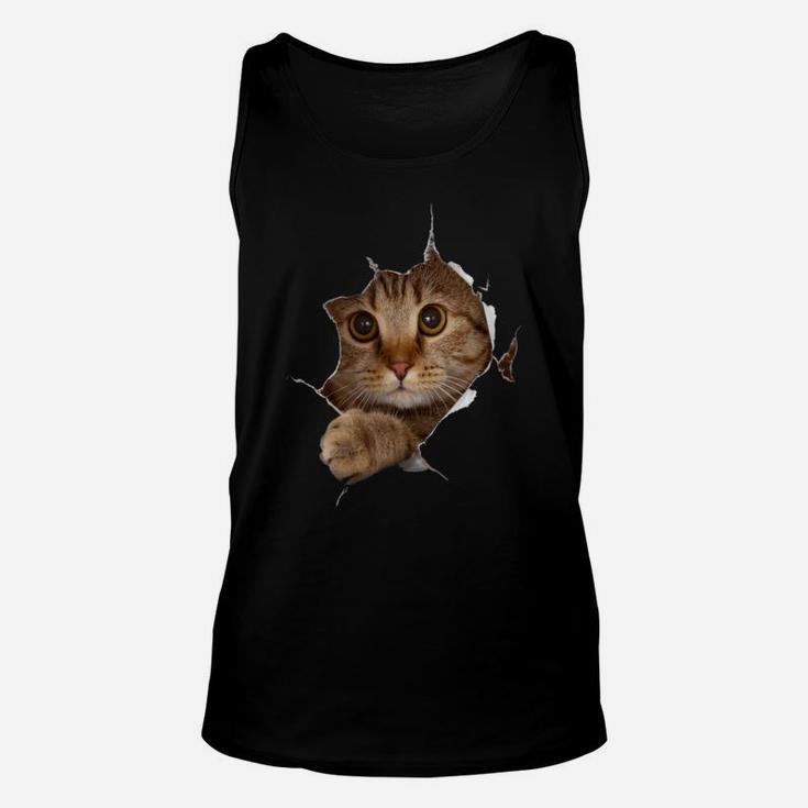 Sweet Kitten Torn Cloth - Funny Cat Lover Cat Owner Cat Lady Unisex Tank Top