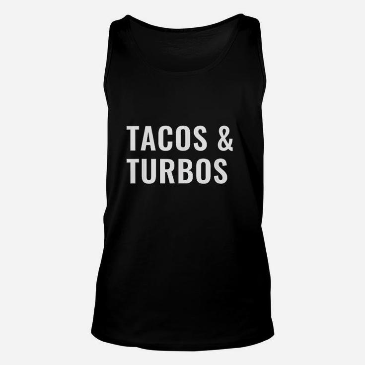 Tacos And Turbos Unisex Tank Top
