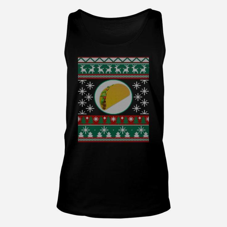 Tacos Ugly Christmas Gift Idea Tacos Lover Unisex Tank Top