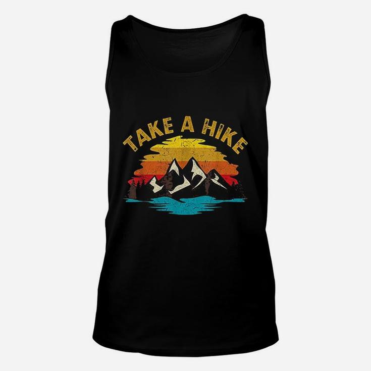 Take A Hike Outdoor Sunset Vintage Style Mountains Nature Unisex Tank Top