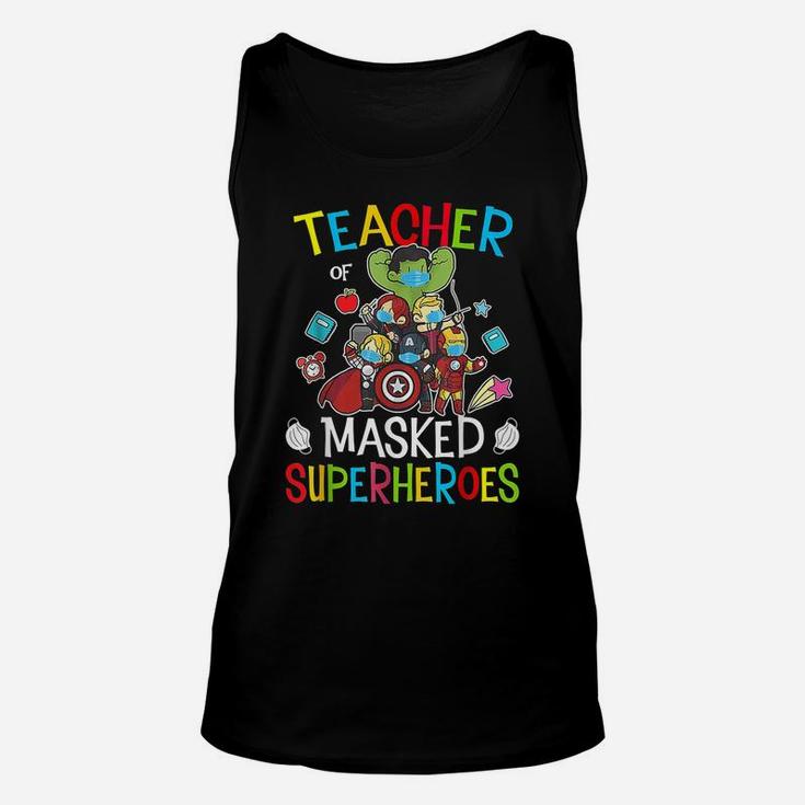 Teacher Masked Superheroes Unisex Tank Top