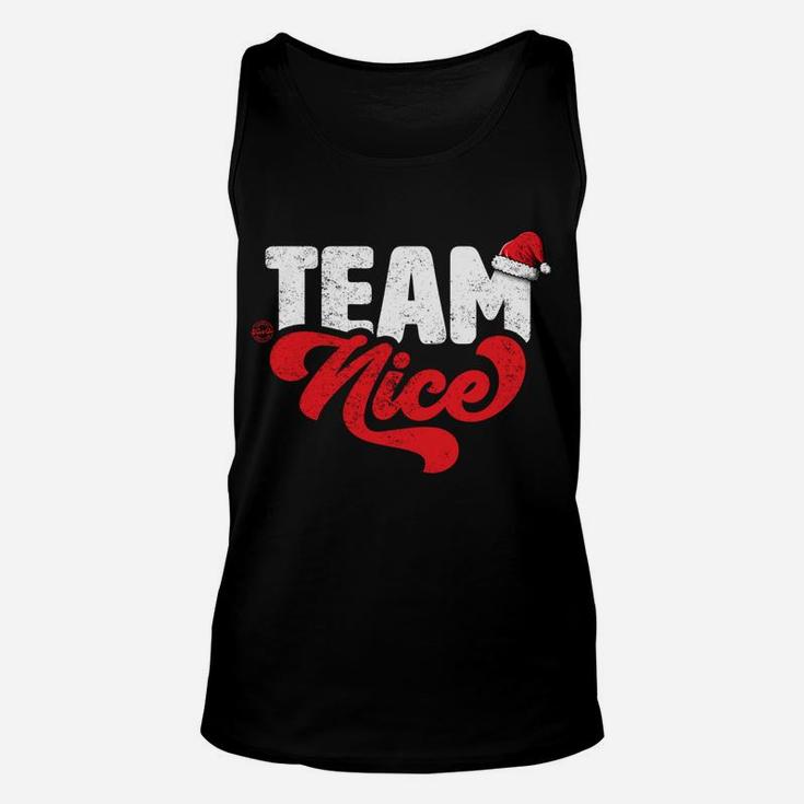Team Nice - Funny Couple Matching Outfit Christmas Party Unisex Tank Top