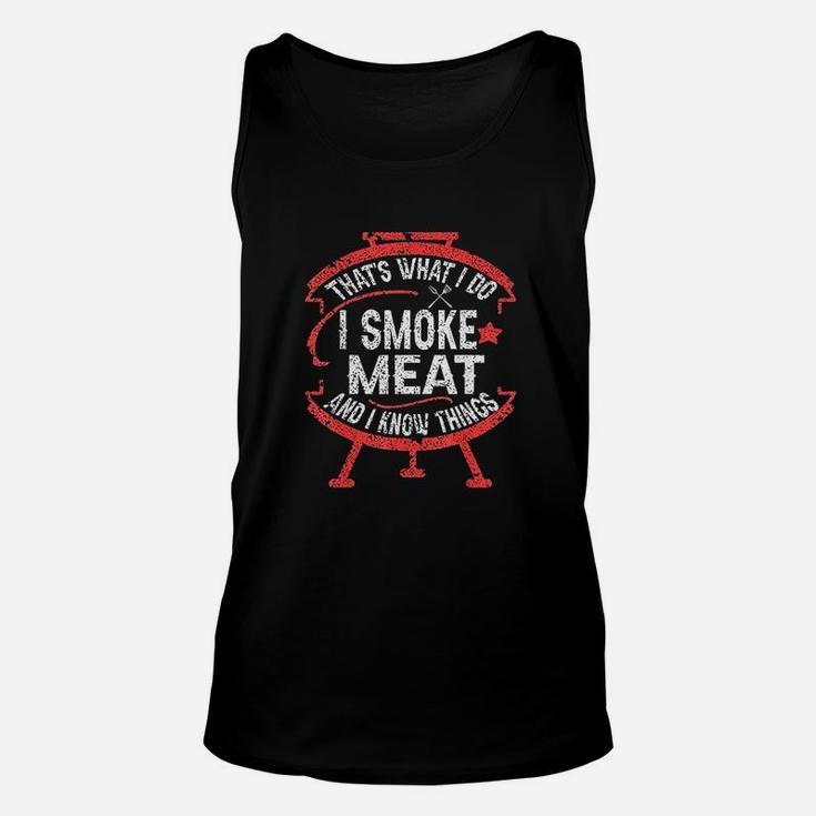 That's What I Do I Meat And I Know Things Bbq Unisex Tank Top