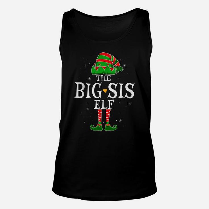 The Big Sister Elf Group Matching Family Christmas Sis Funny Unisex Tank Top