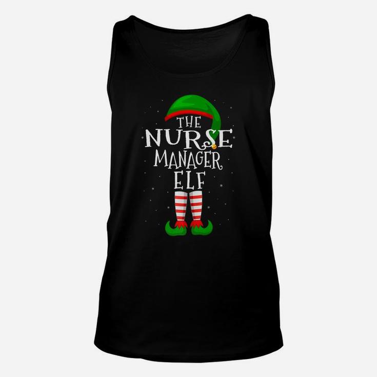 The Nurse Manager Elf Funny Matching Family Group Xmas Gift Unisex Tank Top