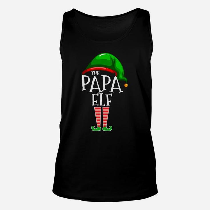 The Papa Elf Family Matching Group Christmas Gift Grandpa Unisex Tank Top