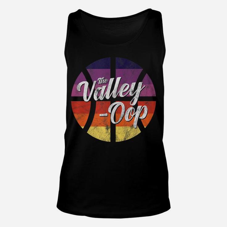 The Valley Oop Phoenix Basketball Retro Sunset Basketball Unisex Tank Top