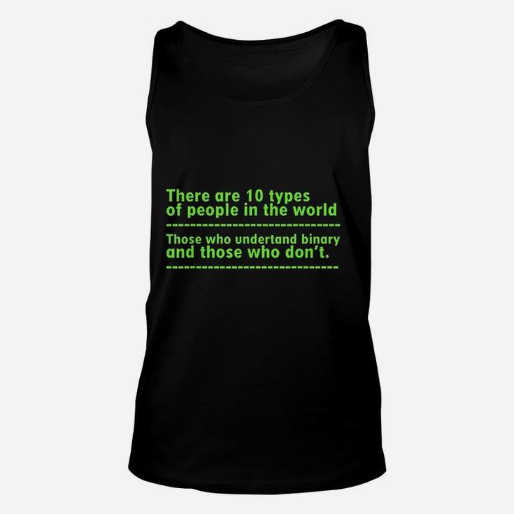 There Are 10 Kinds Of People Funny Binary Code Coder Unisex Tank Top