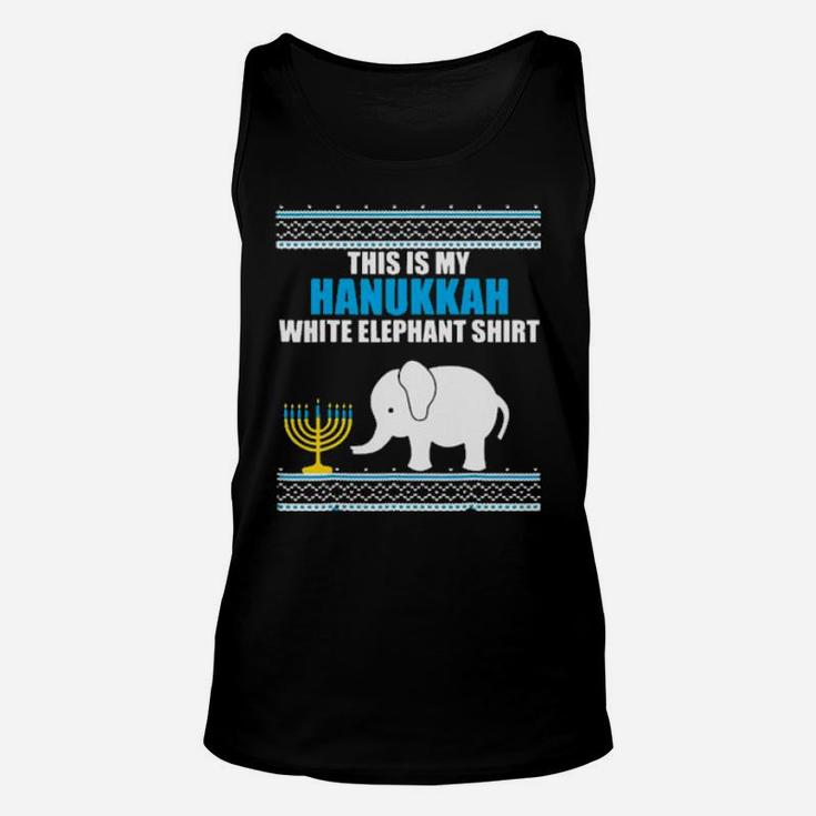 This Is My Hanukkah White Elephant Unisex Tank Top
