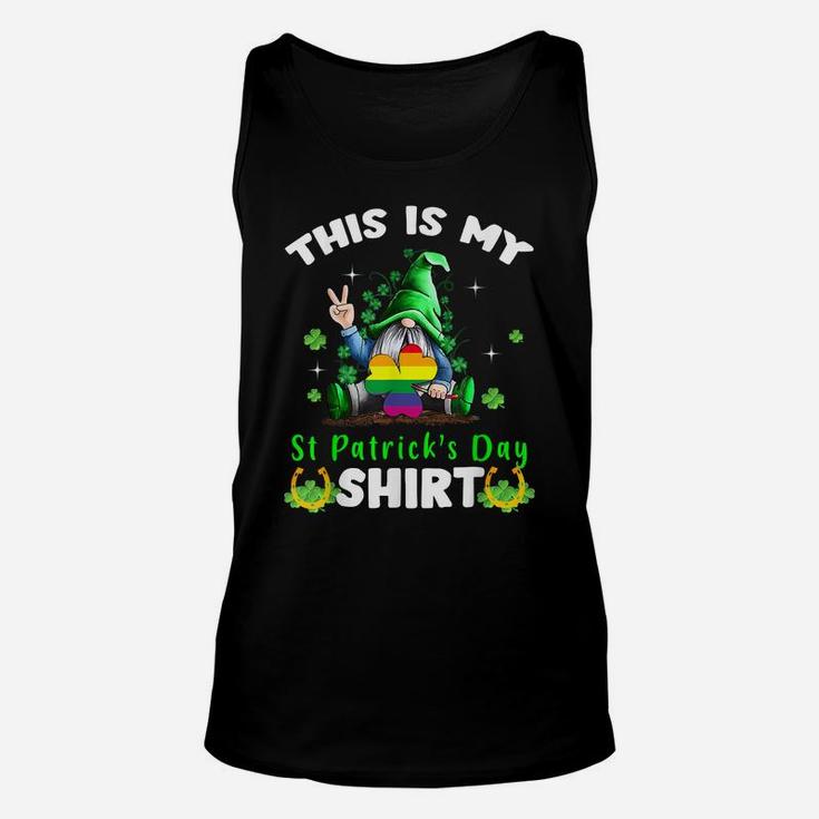 This Is My St Patrick's Day Shirt Gnomes Gay Pride Lgbt Unisex Tank Top
