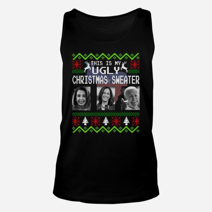 This Is My Ugly Christmas Anti-Biden Sweatshirt Unisex Tank Top