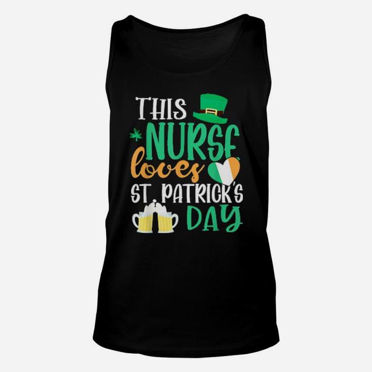 This Nurse Loves St Patricks Day Irish Unisex Tank Top