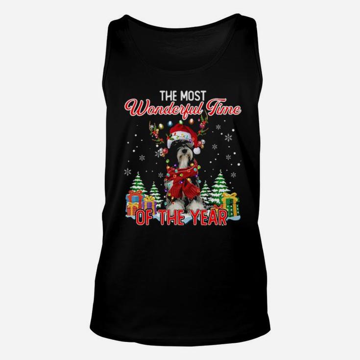 Tibetan Terrier The Most Wonderful Time Of The Year Unisex Tank Top