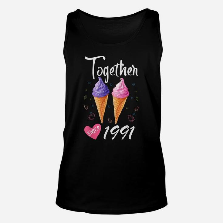 Together Since 1991 29 Years Being Awesome Aniversary Gift Unisex Tank Top