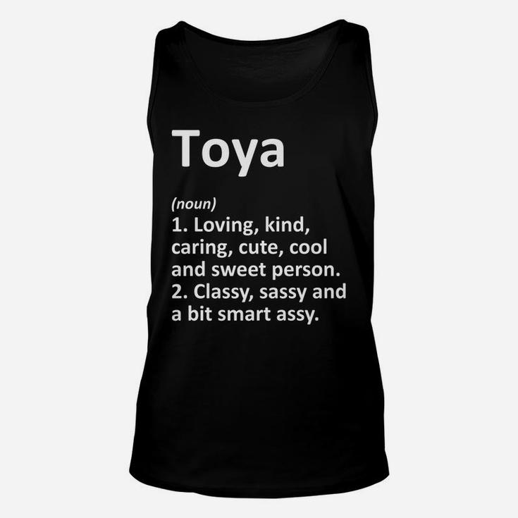 Toya Definition Personalized Name Funny Birthday Gift Idea Unisex Tank Top