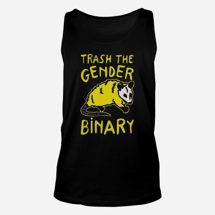 Trash The Gender Binary Unisex Tank Top