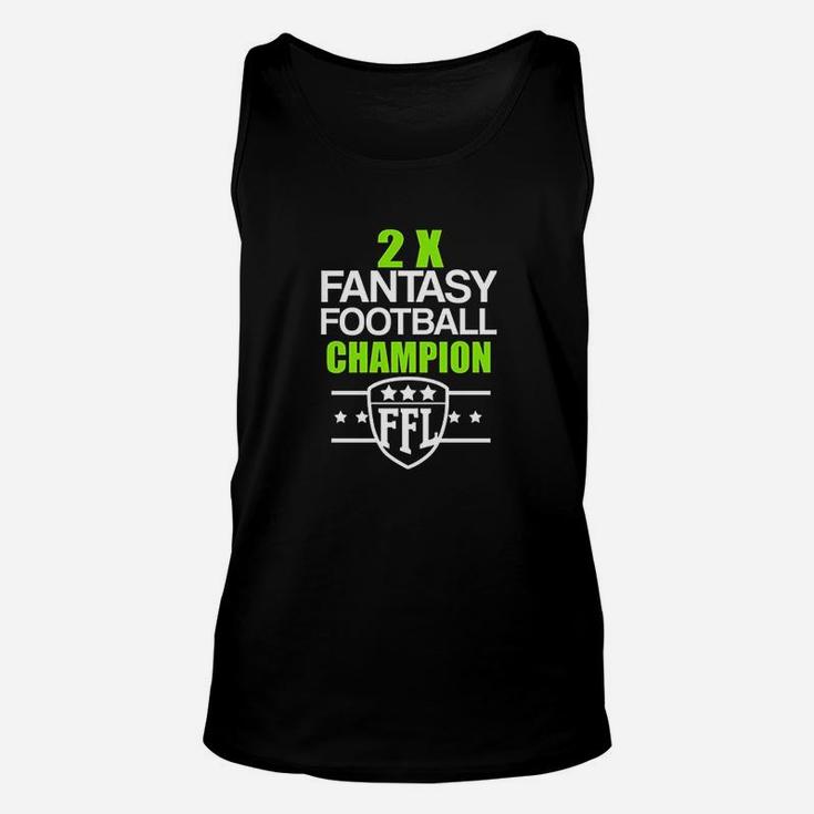 Two Time Football Champion Unisex Tank Top