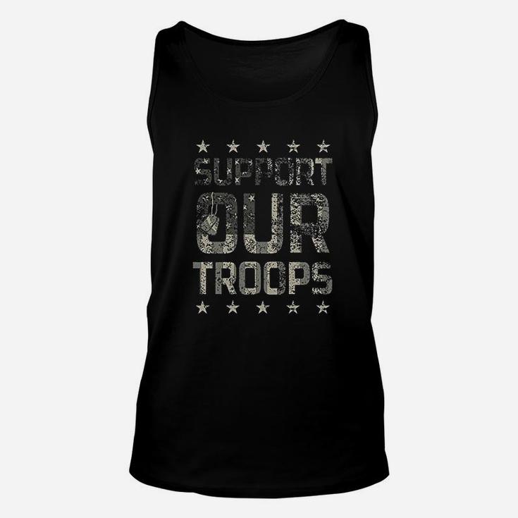 United States Army Support Our Troops Graphic Unisex Tank Top