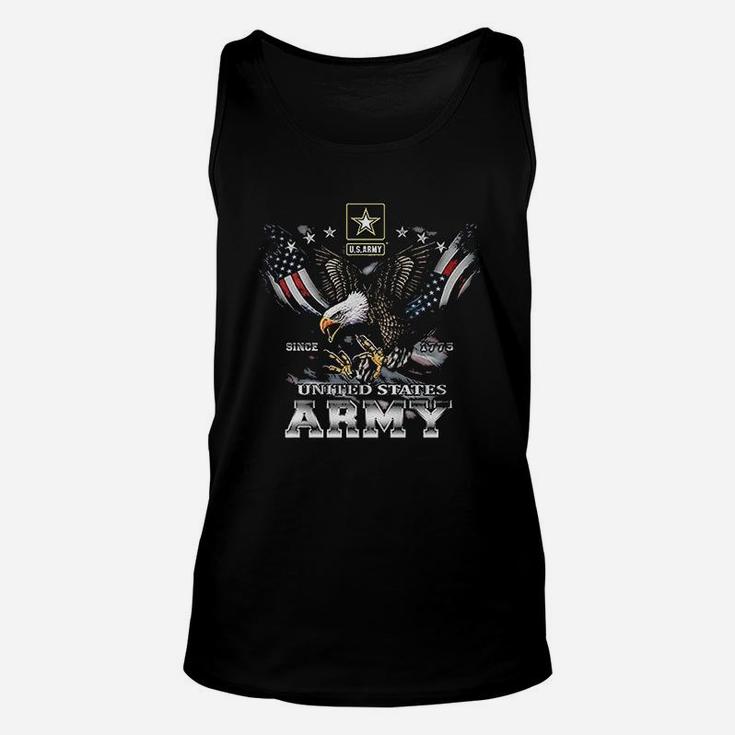 Us Army Since 1775 Eagle Usa American Flag Wings Unisex Tank Top