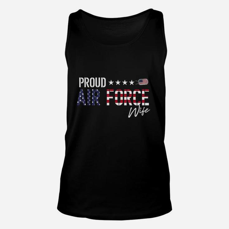 Us Flag Proud Air Force Wife Unisex Tank Top