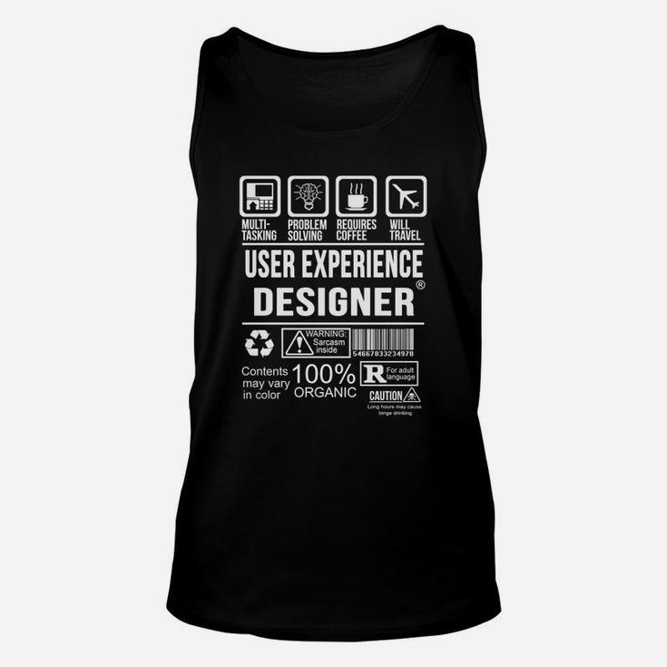 User Experience Designer Unisex Tank Top